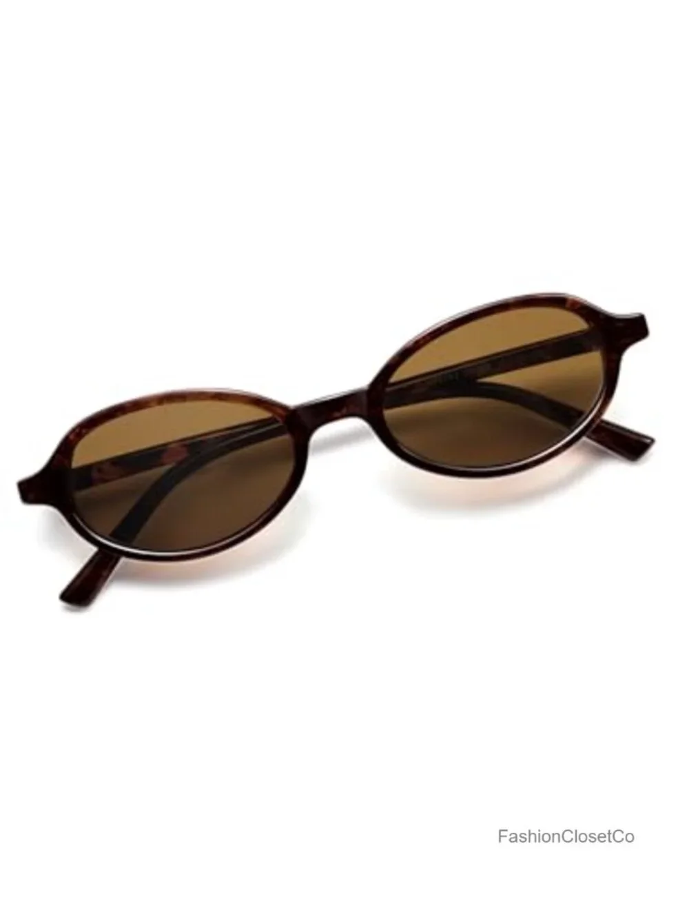 Vintage Oval Polarized Sunglasses 49mm Lens Narrow Fit Small Face